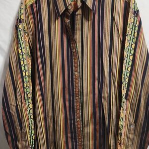 2 Robert Graham Vibrant Striped Men's Shirt